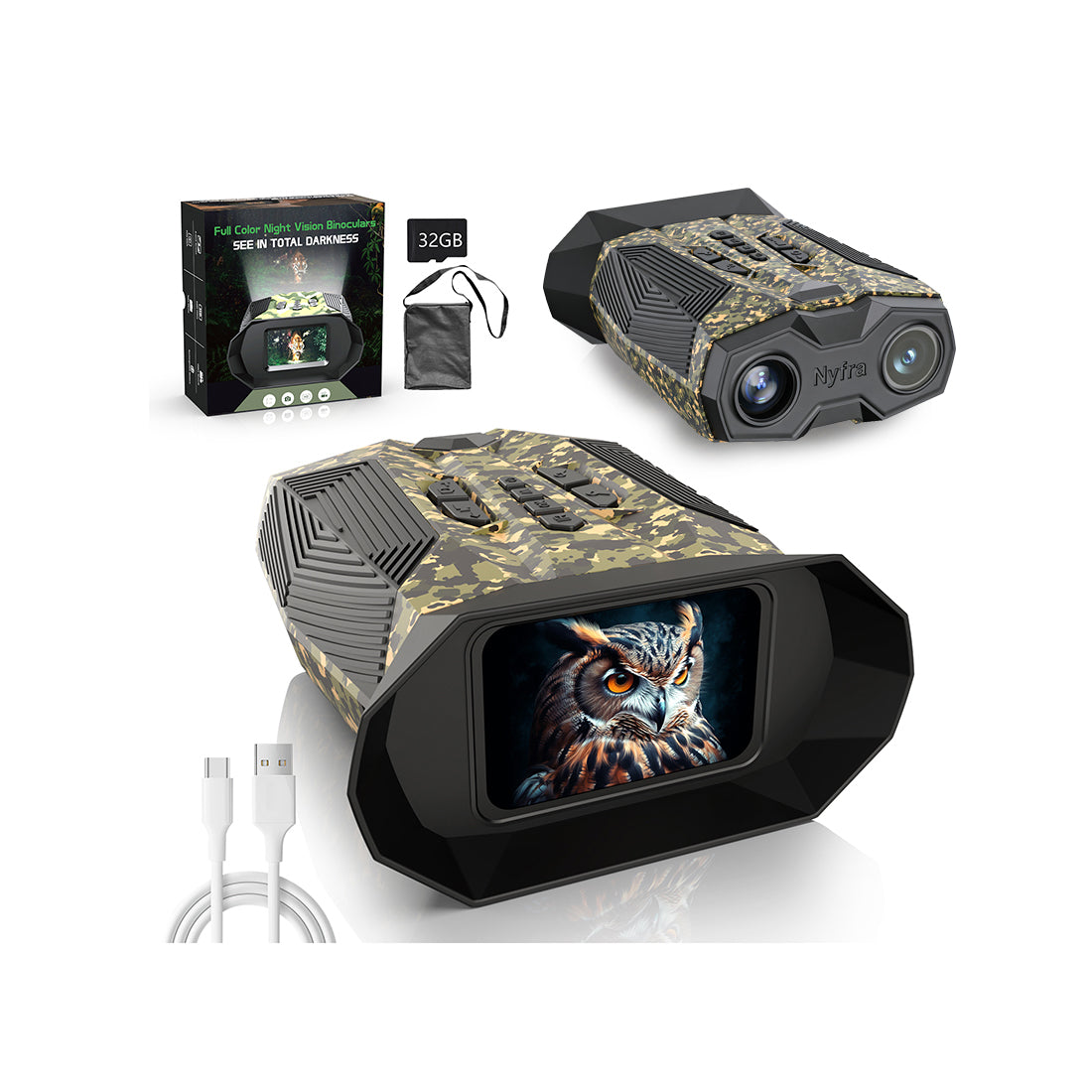 NaFra Night Vision Goggles with 32GB SD Card LK600