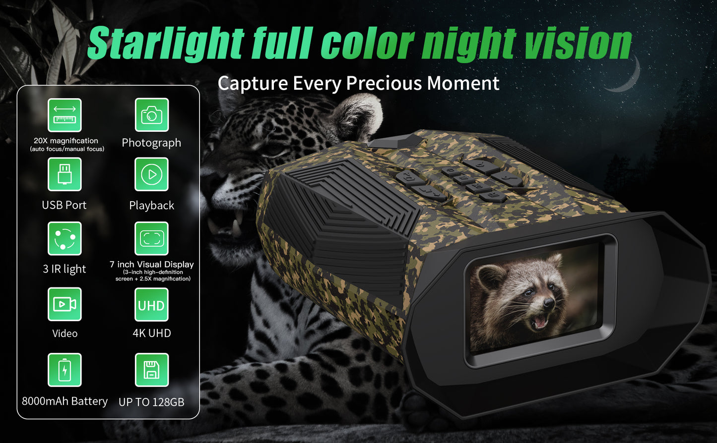 NaFra Night Vision Goggles with 32GB SD Card LK600